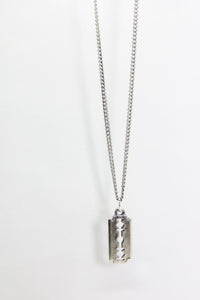 Silver Razor Blade Chain