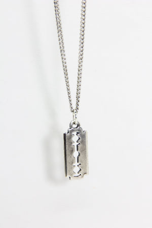 Silver Razor Blade Chain