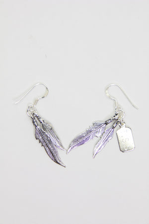 Antique Feather Earrings