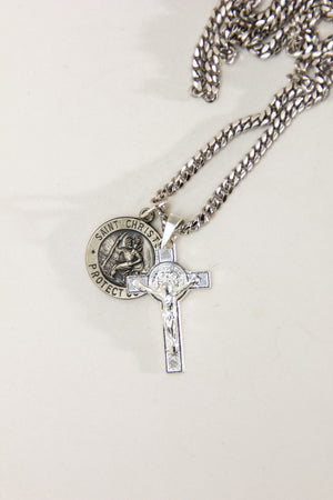 St. Christopher Cross Necklace