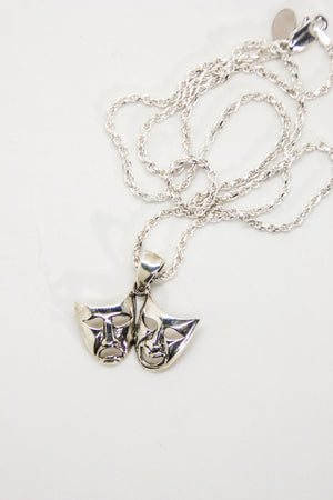 Tragedy Mask Necklace
