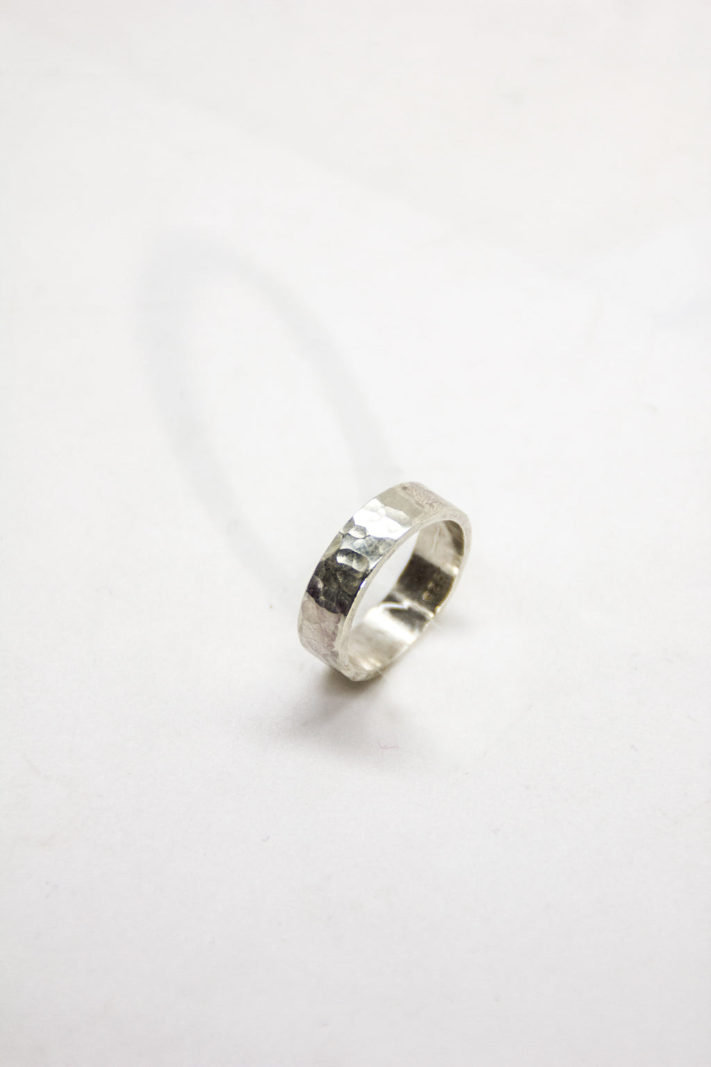 Hammered Silver Band