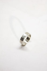 Hammered Silver Band