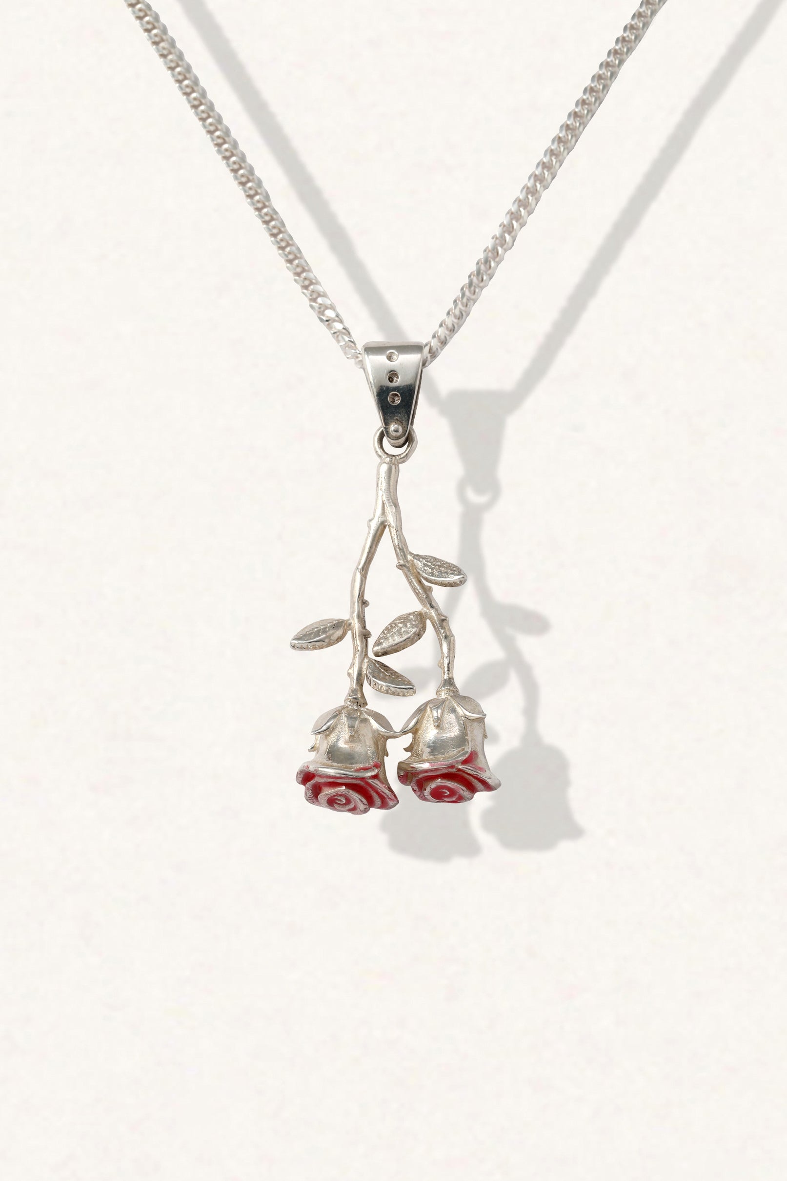Twin Rose Necklace The Silver Stone
