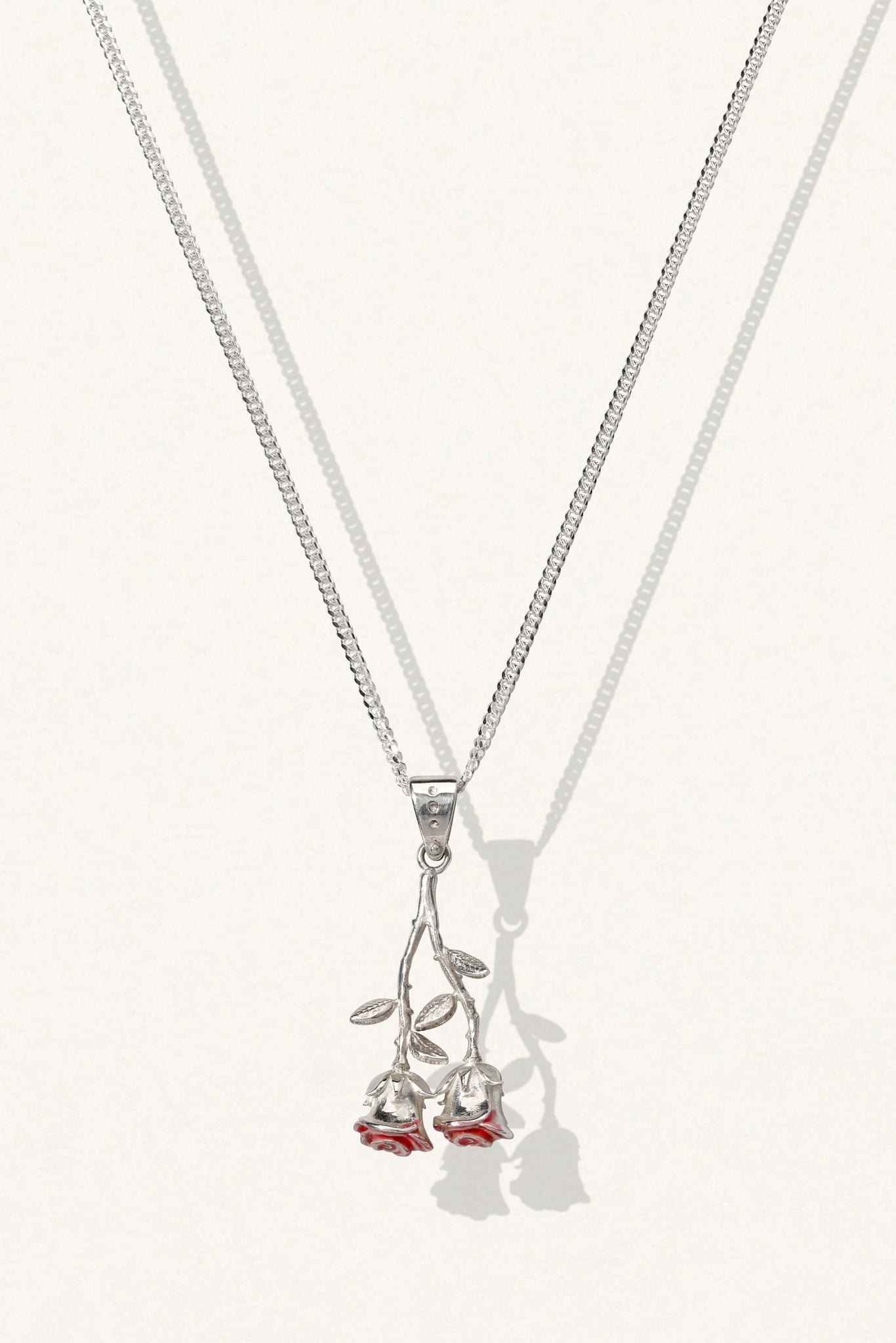 Twin Rose Necklace